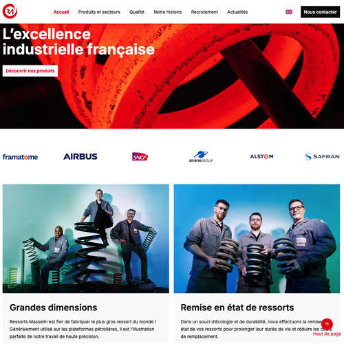 Site web Ressorts Masselin